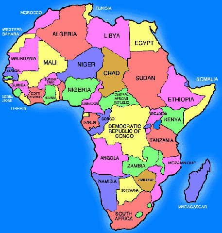 World   Kids on African Maps For Kids